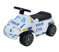 Politibil med gummihjul